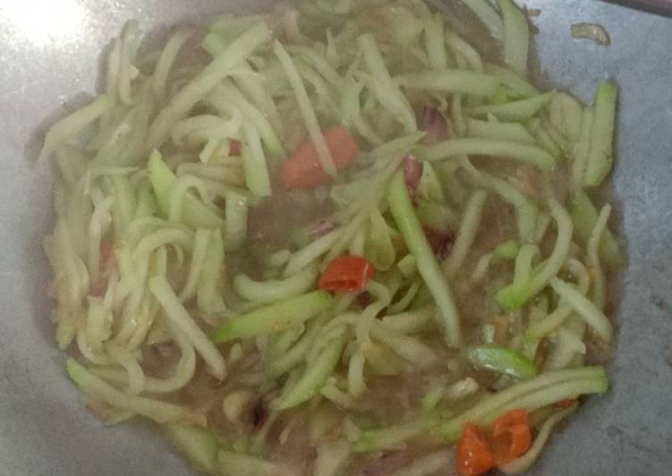 Langkah Mudah untuk memasak 10. Tumis labu siam Anti Gagal