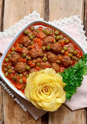 عکسی از دستور خورش نخودفرنگی لبنانی 🌸