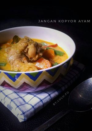 Foto resep Jangan kopyor ayam