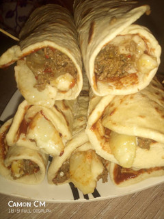 A picture of Bread shawarma.