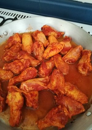A picture of Chicken Wings with Guajillo Pepper Marinade.