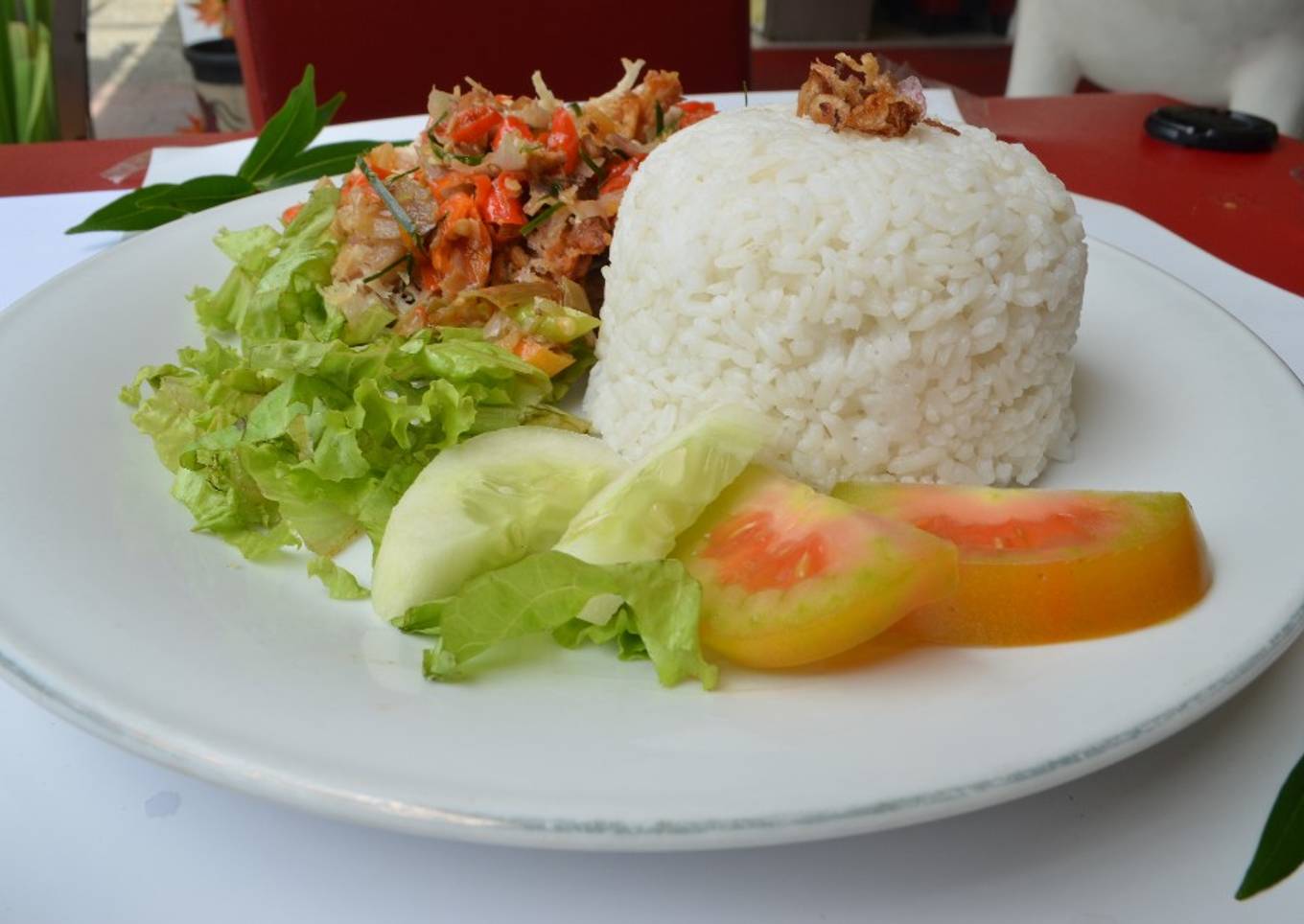 Ayam geprek kemangi
