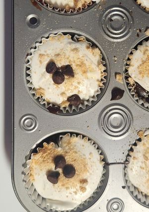 A picture of Mini S’more Cheesecakes.