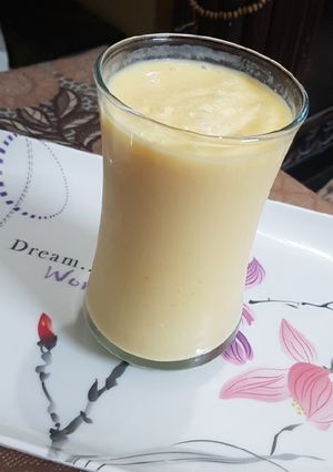 A picture of 3 ingredients Mango Shake.