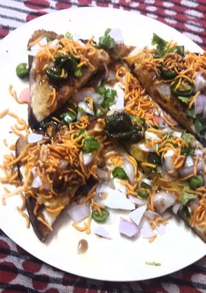 A picture of Open sandwich.