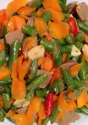 Foto resep Tumis wobu (wortel buncis)