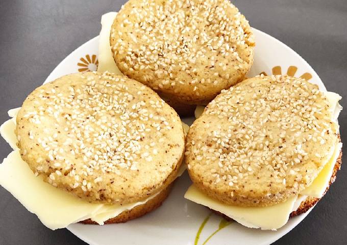 Tortugas con sésamo y queso de sandwiche