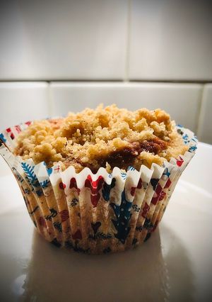 Almás vaj-morzsás muffin recept fotója