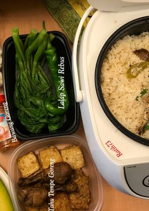 Foto resep Nasi Liwet Magic Com Praktis 👉🏻 Bekal Piknik