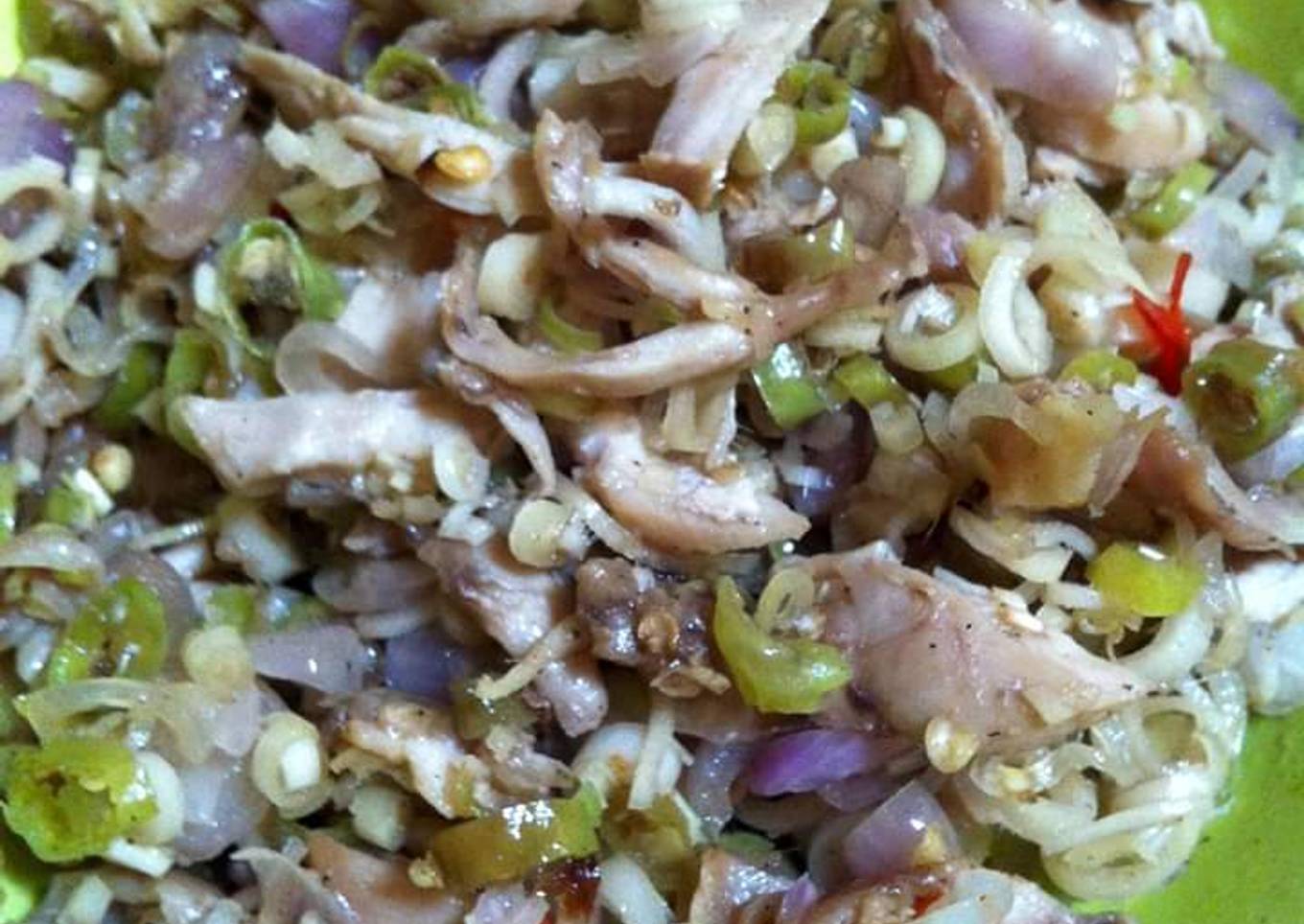 Ayam suwir sambal matah