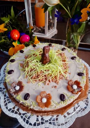 Cappuccino torta sütés nélkül recept fotója