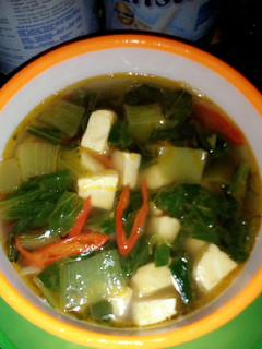 Foto resep Sayur bening sawi tahu