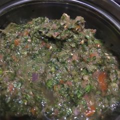 A picture of Coriander chutney.