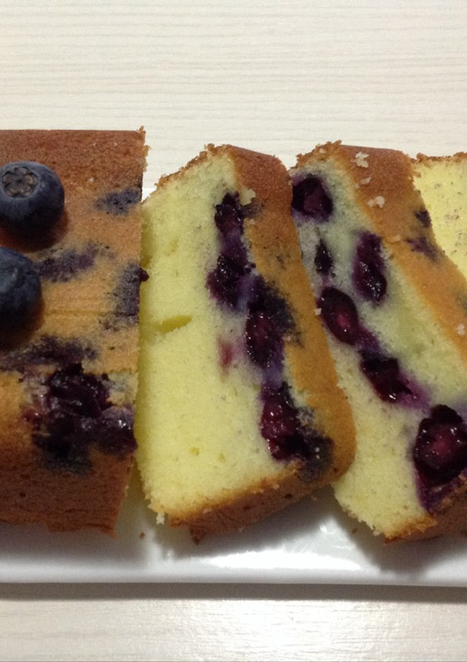 Una foto de Budín de arándanos