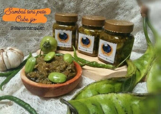 Cara Bikin Sambal Teri Pete Cabe ijo Irit Untuk Jualan