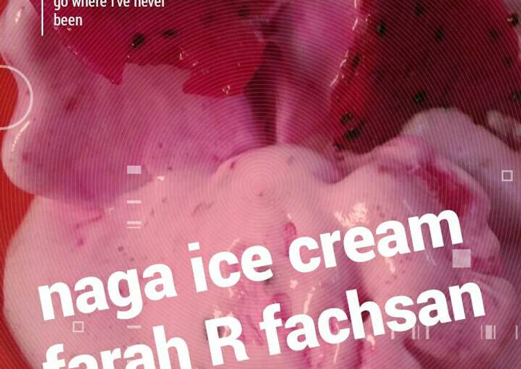 Bagaimana Menyiapkan Eskrim buah naga, Enak Banget