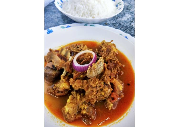 Mangshor jhol(Bengali style mutton curry)