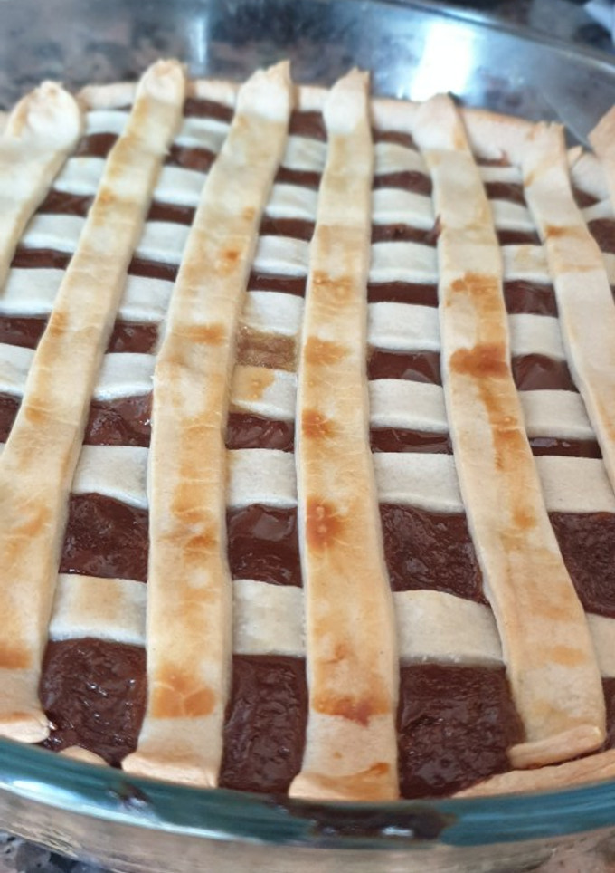 Una foto de Pasta frola de dulce de leche