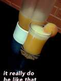 Peach soda juice