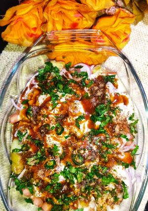 A picture of Boondi Chana Chaat.