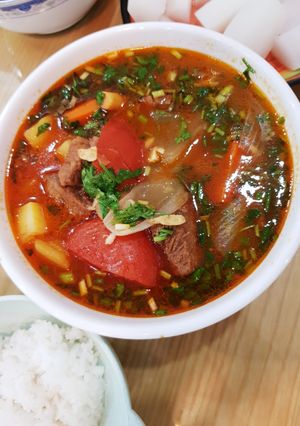 Hình của món Thịt bò sốt vang siêu dễ siêu ngon.
