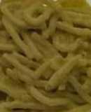 Sopa espagueti verde con chile poblano