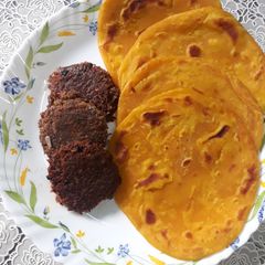 A picture of Tikiya and Paratha.