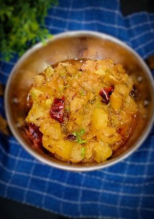 A picture of Kaddu ki sabji.