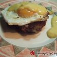 Rösti με αυγά και ζαμπαγιόν καρότου