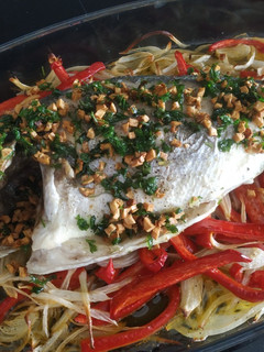 Una foto de Dorada al horno