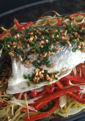 Una foto de Dorada al horno