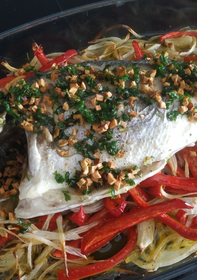 Una foto de Dorada al horno