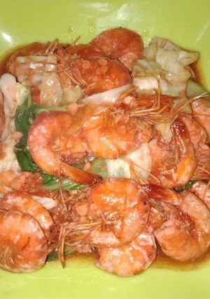 Foto resep Saos Tiram Udang Sayuran