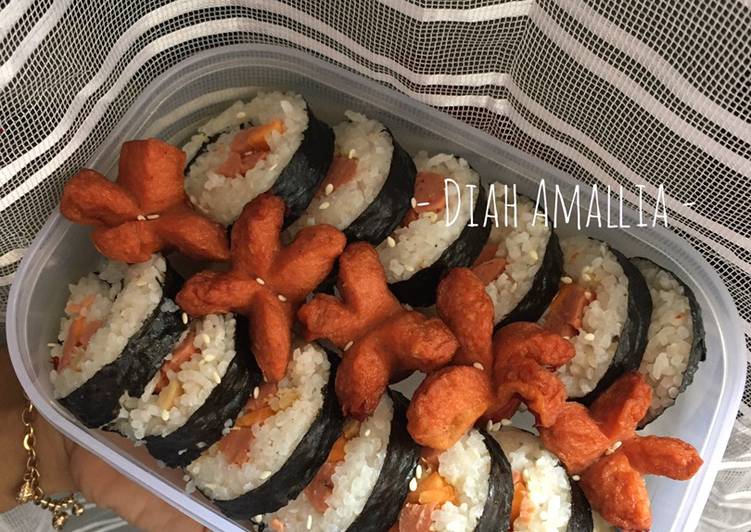 Cara Gampang Menyiapkan Sushi lunchbox simpel kenyang yang Bisa Manjain Lidah