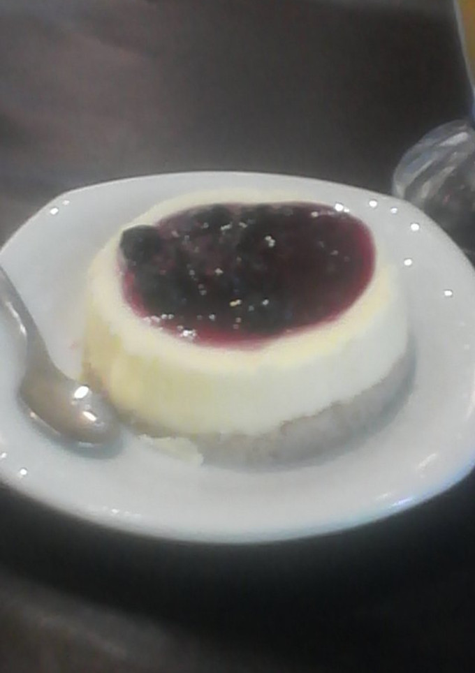 Una foto de Cheesecake de vainilla light sin masa