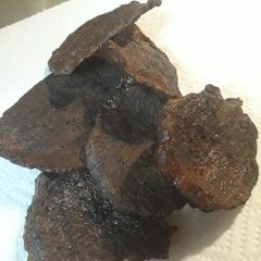 A picture of Peppered Black Vinegar Beef Jerky.