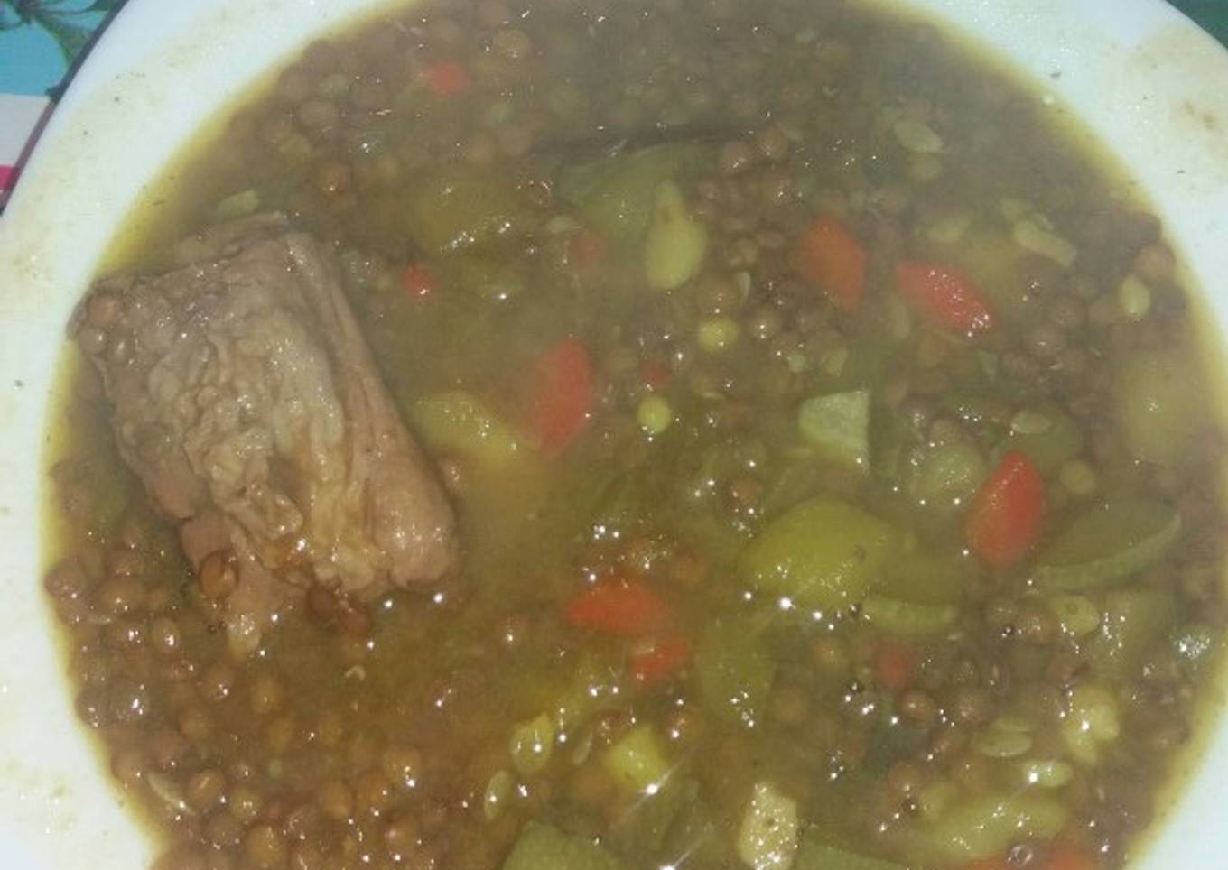 Potajito de lentejas