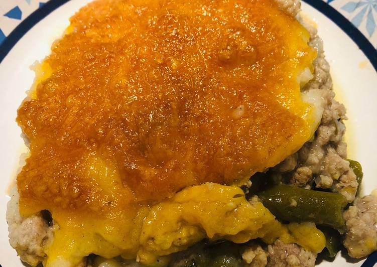 Simple Way to Make Any-night-of-the-week Quick Ground Turkey 🦃 Shepard’s Pie 🥧