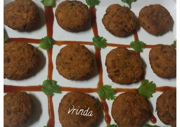 Recipe of Homemade Crispy besan ki tikki