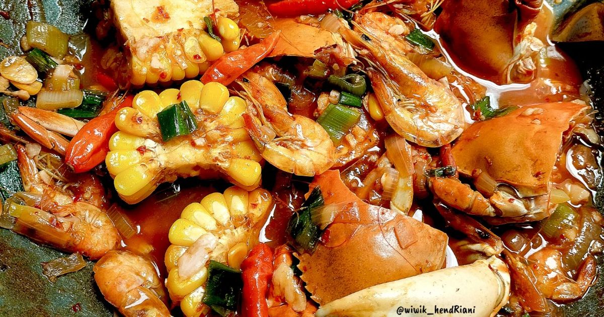 Seafood Saus Padang Pedas | Udang Kepiting