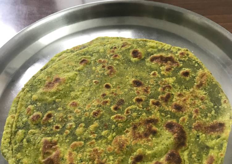 Recipe: Perfect Spinach paratha