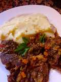 Puré con carne