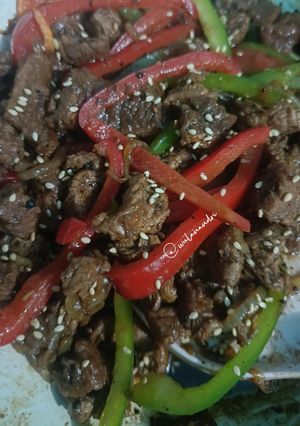 Foto resep Beef Black Pepper (bumbu instan)