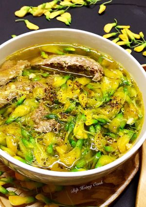 Hình của món Canh Cua Bông Điên Điển.