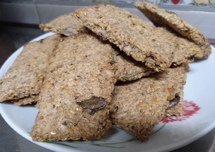 Crackers mix de semillas y orégano