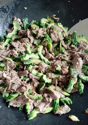 Hình của món Khổ qua rừng xào thịt bò 🐂.