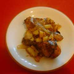 Una foto de Muslitos de pollo al horno
