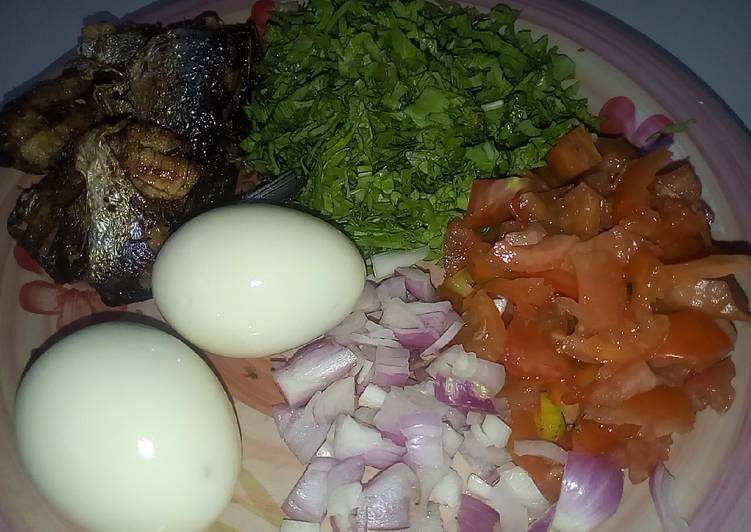 Easiest Way to Prepare Salad with fish in 15 Minutes for Mom