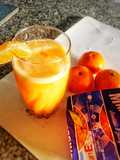 Bebida refrescante de mandarinas (smothie)