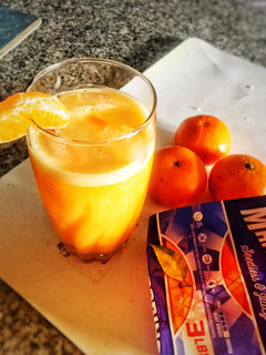 Una foto de Bebida refrescante de mandarinas (smothie)